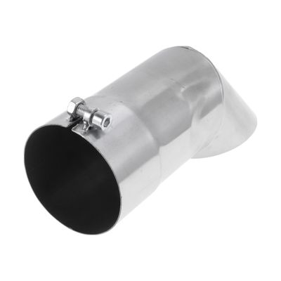 Motoforti 3.1" ID Inlet Turn Down Exhaust Tip T304 Stainless Steel Surface Polishing Mandrel Bend Elbow Tube 9.1" Overall Length Suitalbe for 3.1" OD Tailpipes