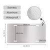 License Plate for Car Designs Stainless Front License Plate Cover Waterproof Rust-Free Metal Aluminum Fit Truck SUV Rv Car 6 x 12 Decorative Animal Elephant Blue Accessories for Women Men view 3