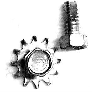 1963 Corvette Screw And Lock Washer Voltage Regulator