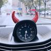 Lagnlnaoy 2PCS Rhinestone Devil Horns Car Inner Decor Cute Styling Stickers Bling Dashboard Ornament Cute Car Accessories Interior Gifts for Ladies and Mothers view 3