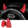 Lagnlnaoy 2PCS Rhinestone Devil Horns Car Inner Decor Cute Styling Stickers Bling Dashboard Ornament Cute Car Accessories Interior Gifts for Ladies and Mothers view 4