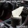 I3DIDEA Car Cup Holder Tissue Box Holder Auto Interior Accessories for Men & WomenCar Accessories Organizer with Premium Tissues with 1 Pack Tissues, Universal Fit for Most Vehicles (Red) view 3