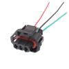 automotive wire connectors 1/5/10 Pcs 3 Pin Automotive Cable Harness Plugs Connector 936060-1 Car maintenance(Female with wire,1pcs) view 1