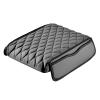 hhFChi Car Armrest Storage Mat for Audi A4 B9 8W 2015-2018 2019 2020 2021 2022 2023 2024 2025, Leather Car Center Console Cover pad Arm Rest Cushion Protector with Storage Bags Accessories,Grey view 1