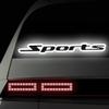 Leniutor 1pcs Reflective Sports Car Sticker, Waterproof Vinyl Safety Car Signs, Caution Warning Decal for Car Truck Bumper Window (White) view 2