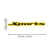 Leniutor 1pcs Reflective Sports Car Sticker, Waterproof Vinyl Safety Car Signs, Caution Warning Decal for Car Truck Bumper Window (White) view 4