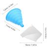 COSMEVIVI 100PCS Paint Strainers: Paper Cone with Silicone Funnel Filter Paper for Auto Sprayer Pouring Supplies and Automotive Paint Equipment view 2