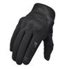 Harssidanzar Mens Motorcycle Gloves Breathable Mesh Motocross Touchscreen Hard Knuckle Road Racing Gloves for Dirt Bike SM061US,Black,Size S view 3