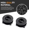Ferianl 4PCS Car Carpet Fixing Clips, Interior Non-Slip Floor Mat Buckle, Double Layer Plastic Foot Pad Buckle Set, Universal Car Mats Fasteners Clip for Auto, Truck, SUV view 3