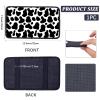 CREATCABIN Black and White Cow Print Auto Center Console Pad Car Armrest Pad Auto Armrest Storage Box Pad Soft Waterproof Car Accessories Interior with Elastic Band for Vehicle SUV Truck 12.67.5in view 2