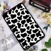 CREATCABIN Black and White Cow Print Auto Center Console Pad Car Armrest Pad Auto Armrest Storage Box Pad Soft Waterproof Car Accessories Interior with Elastic Band for Vehicle SUV Truck 12.67.5in view 3