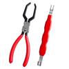 2 Pieces Electrical Disconnect Pliers for Cars, Automotive Electrical Plug Connector Disconnect Tool and Connector Separator and Hose Clamp Pliers view 1