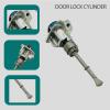 Silver Door Lock Cylinder Kit with 2 Keys for Hyundai Elantra 2017 2018 2019 2020 OE 81970-F0000 81970F0000 Front Driver Left Side Switch Tumbler Cylinder Set Metal view 4