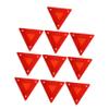 Cabilock 10-Pack Car Reflective Triangle Warning Signs Emergency Reflectors for Vehicles Truck RV and Slow-Moving Equipment and Lightweight Safety Beacons view 1