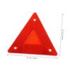 Cabilock 10-Pack Car Reflective Triangle Warning Signs Emergency Reflectors for Vehicles Truck RV and Slow-Moving Equipment and Lightweight Safety Beacons view 2