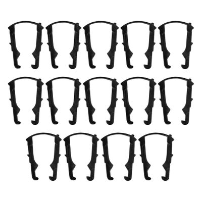 MAGICLULU 100Pcs Fuel Line Clips Durable Plastic Pipe Retaining Clips for Fuel Filter Tubing Lightweight Design Compatible with Various Automotive Applications