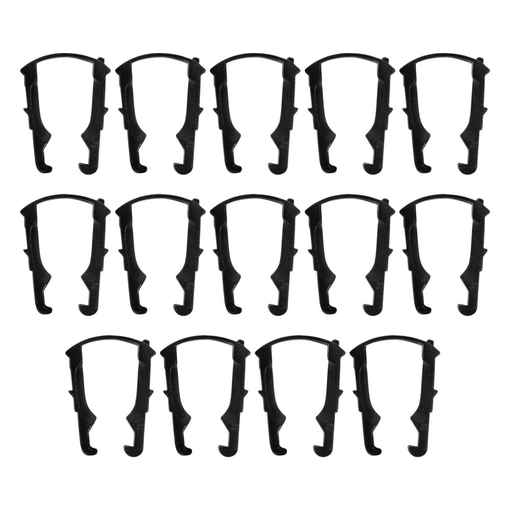 MAGICLULU 100Pcs Fuel Line Clips Durable Plastic Pipe Retaining Clips for Fuel Filter Tubing Lightweight Design Compatible with Various Automotive Applications