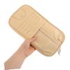Luxshiny Car Visor Organizer Pouch Capacity Storage for Sunglasses Cards Documents Durable PU Material Space Saving Car Interior Accessories for Suv Truck Beige view 4