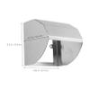 Stainless Steel Doorbell Rain Cover for Outdoor Garage Exterior view 2