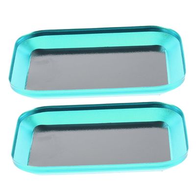 KALLORY 2Pcs Magnetic Screw Tray Aluminum Alloy Organizer for Screws Nuts Small Parts for Aircraft Modeling Mechanical Repairs Hobby Projects