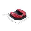 MAGICLULU 2Pcs Slip Motorcycle Kickstand Foot Pad Extension Side Stand Support Base for Enhanced Stability Safety Compatible with Various Motorcycle Models view 2