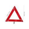 Unomor 2Pcs Roadside Warning Triangle Kit Reflective Safety Sign for Cars Durable High Visibility Quick Setup Space Saving Design view 2