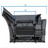 KOZAK 70" Front Step Fairing Panel Right Passenger Side, with Bracket (33" Latch Spacing) Compatible with Volvo VNL 300, 400, 740, 760, 860 2018+, Includes Logo, 2x 22" Wipers & Vest view 4