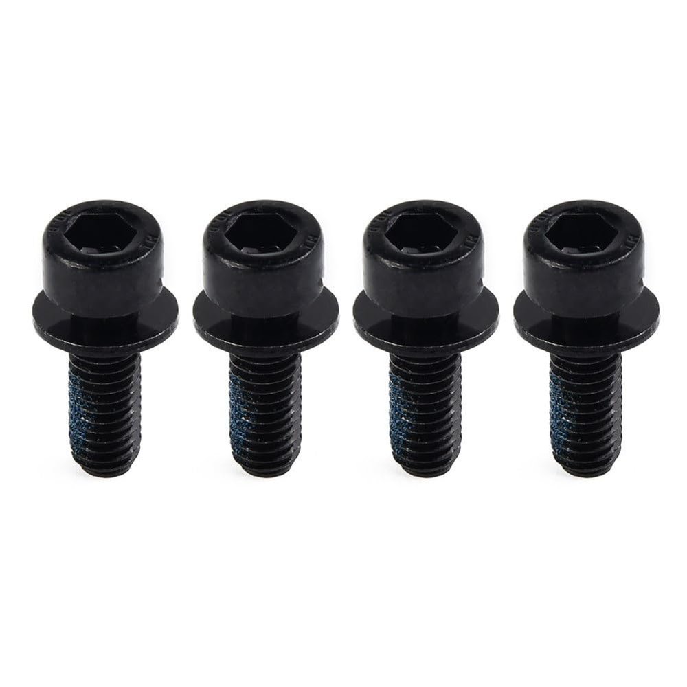 LCCBMMD Motorcycle Repair Parts 4pcs Bicycle Hydraulic Disc Brake Caliper Bolts Bike M6 Screws Bicycle B Isc Brake Caliper Bolts Bike M6 Screws Bicycl Durable