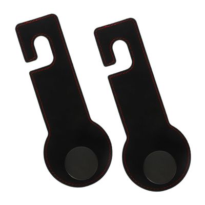 FUNOMOCYA 1Pair PU Car Bag Hanger Durable Seat Hooks for Organized Auto Interior Convenient Purse Holder of Stylish Back Seat Storage Hooks