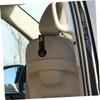 FUNOMOCYA 1Pair PU Car Bag Hanger Durable Seat Hooks for Organized Auto Interior Convenient Purse Holder of Stylish Back Seat Storage Hooks view 3