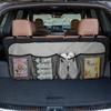 GAOLAOSY Car Trunk Organizer, Large Capacity Backseat Hanging Storage Bag with 4 Pockets, Waterproof Foldable Car Interior Organizing Accessories, Universal for SUV, Truck, Van, MPV (Grey) view 1