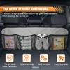 GAOLAOSY Car Trunk Organizer, Large Capacity Backseat Hanging Storage Bag with 4 Pockets, Waterproof Foldable Car Interior Organizing Accessories, Universal for SUV, Truck, Van, MPV (Grey) view 3