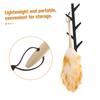 Lambswool Duster with Solid Wooden Handle, Flexible Head for Cleaning view 3