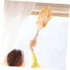 Lambswool Duster with Solid Wooden Handle, Flexible Head for Cleaning view 4