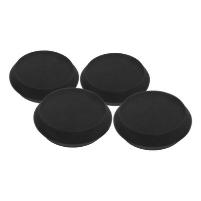 SEWOART 4Pcs Black Angled Edge Car Waxing Sponge Pads for Precise Vehicle Buffing and Furniture Restoration Durable Sponge Wax Applicators for Enhanced Shine and Fast Application