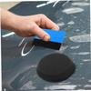 SEWOART 4Pcs Black Angled Edge Car Waxing Sponge Pads for Precise Vehicle Buffing and Furniture Restoration Durable Sponge Wax Applicators for Enhanced Shine and Fast Application view 4