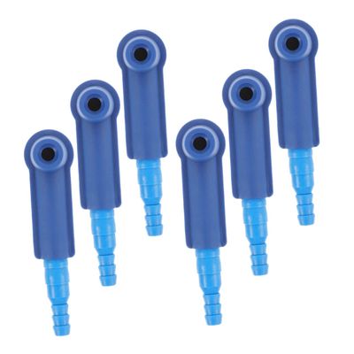 PRETYZOOM Brake Fluid Exchange Connector Kit 6pcs Brake Oil Change Tool for Cars and Trucks Air Fluid Bleeder Hose Adapters