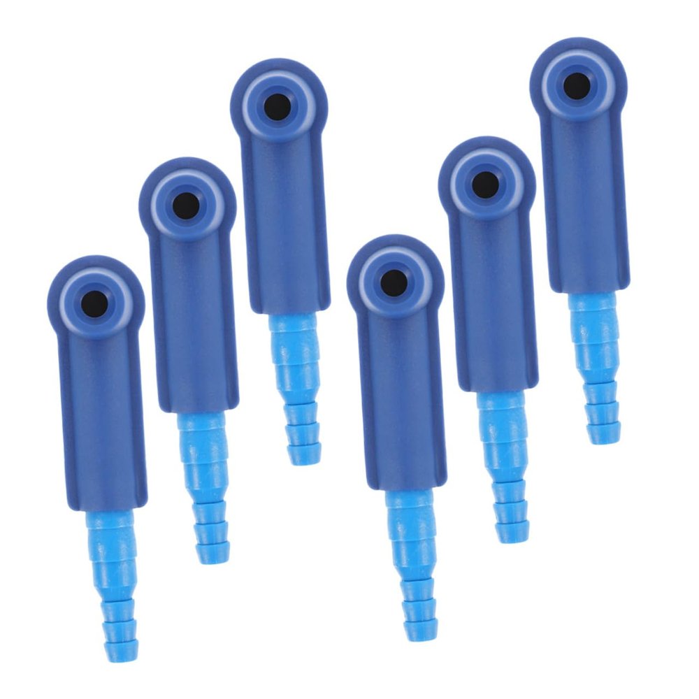 PRETYZOOM Brake Fluid Exchange Connector Kit 6pcs Brake Oil Change Tool for Cars and Trucks Air Fluid Bleeder Hose Adapters
