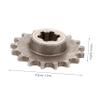 Motorcycle Front Chain Sprocket Steel 17 Tooth Replacement view 2