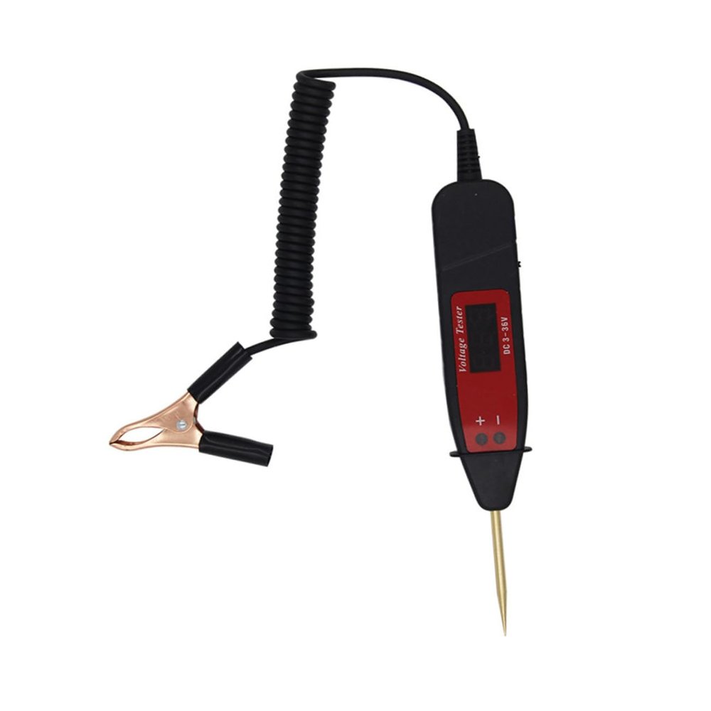 PRETYZOOM Digital Light Tester with Probe Compact Car Circuit Probe for Voltage Measurement Real Dc Voltage Display Easy to Use for Automotive Electrical