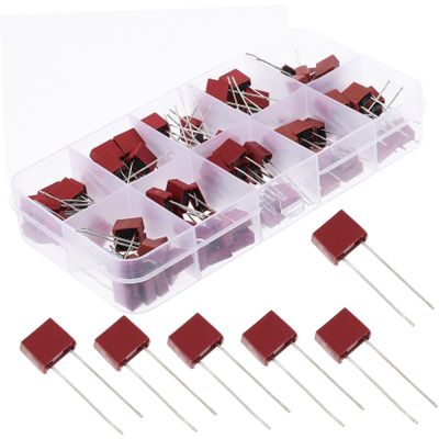 LALAFINA 1Set Assorted Slow Blow Fuses Volt Delay Fuse Kit Plastic Square Fuses for Overheating Protection Appliances and Instruments