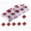 LALAFINA 1Set Assorted Slow Blow Fuses Volt Delay Fuse Kit Plastic Square Fuses for Overheating Protection Appliances and Instruments view 1