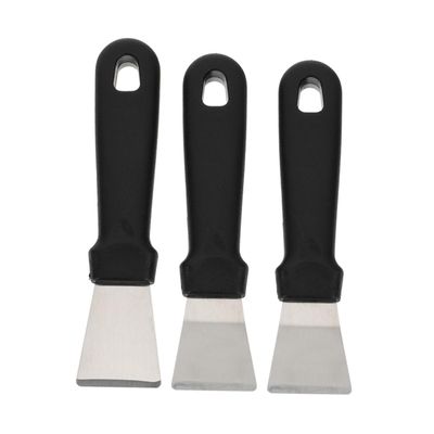 HAKIDZEL 3pcs Stainless Steel Fridge Ice Scrapers Set Kitchen Deicing Tools for Refrigerator Sturdy Ice Shovels Ergonomic Handle for Home Use