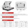 RV Roof Maintenance Kits,RV Caravan Car Roof Window Skylight w/ LED, RV Skylights Roof Window Vent,Hatch Motorhome Camper Roof Vent with Nets & Sunshade,80x50cm view 3