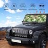 BLDKORUER Green Palm Car Windshield Sun Shade Palm Leaves Front Window Shades Windhsield Sunshade Cover Sun Visor Shield Block Automotive Interior Portector Blocks UV Rays for Car view 3