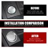 Shakas Start Button Cover, Engine One-button Start-stop Decorative Parts with Ring, Self-adhesive Anti-rust Protection Ignition Button Protective Cover, for Most Cars Interior Accessories (Silver) view 3