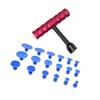 Cabilock 1Set Dent Puller Kit Portable Paintless Dent Removal Tool Set with T Bar Pulling Tabs for for Hail Damage and Dents view 4