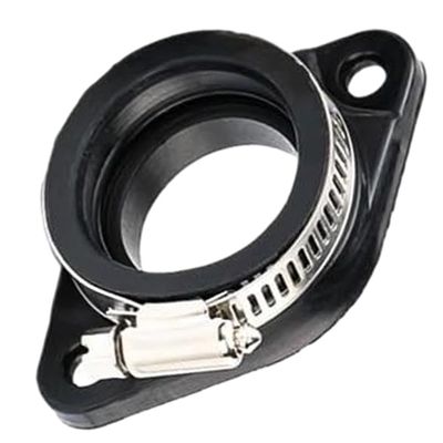 Riloer Carburetor Intake Manifold Adapter, Compatible with Mikuni VM24 OKO KOSO KEIHIN PWK 21/24/26/28/30mm(0.83/0.95/1.02/1.1/1.18 in) PE28/30 Carburetor, Black, 1 pc