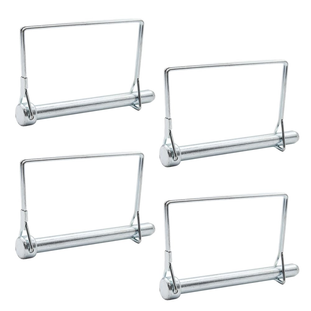 Adyoney 10Pcs 10mmx100mm Trailer Coupler Pins, 2/5" x 4" Square Wire Lock Shaft Locking Pins, Heavy-Duty Towing Hitch Pin, PTO Trailer Hitch Locking Pin for Farm, Lawn, Garden