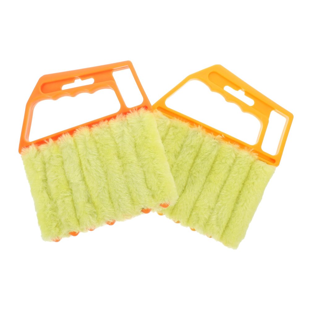 CHILDWEET 2Pcs Window Shutter Cleaning Brush Lightweight and Portable Blinds Duster Tool for Home Office Easy to Clean Hard to Reach Areas Removable Brush Head for Multi Use